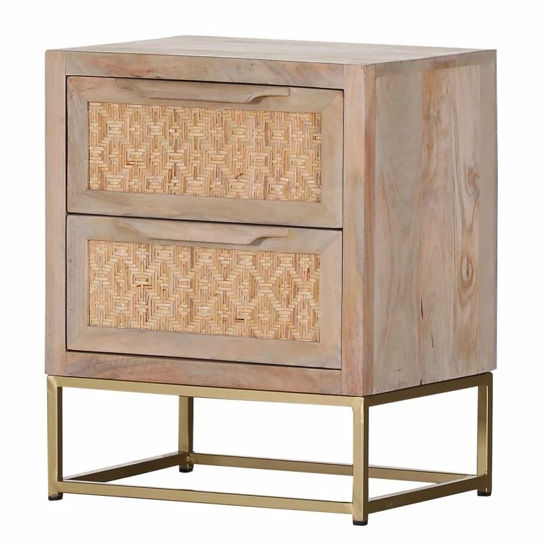 loftscape Naturoo Commode Rumilly III – Tressage en rotin / Manguier massif