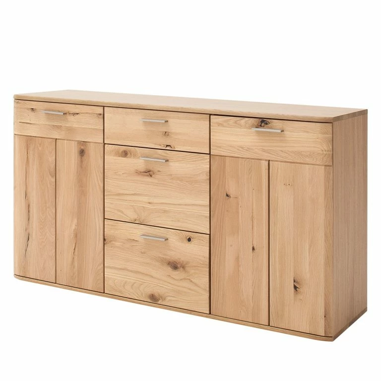 loftscape Naturoo Kommode Kvilla III – Partiellement en planches de chêne Bianco massif / Chêne Bianco