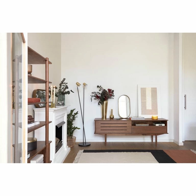 Loftscape Naturoo Meuble TV Chipata – Partiellement En Noyer Massif