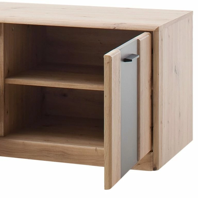 Loftscape Naturoo Meuble TV Coulogne I – Imitation Planches De Chêne / Anthracite – Largeur : 179 Cm