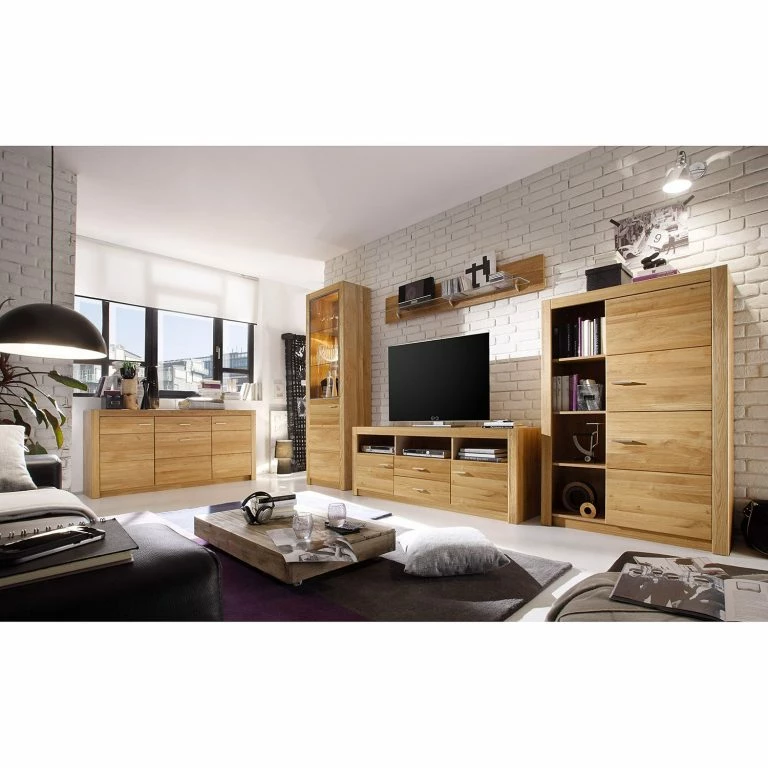 Loftscape Naturoo Meuble TV Floriano I – Chêne à Nœuds / Imitation Chêne à Nœuds