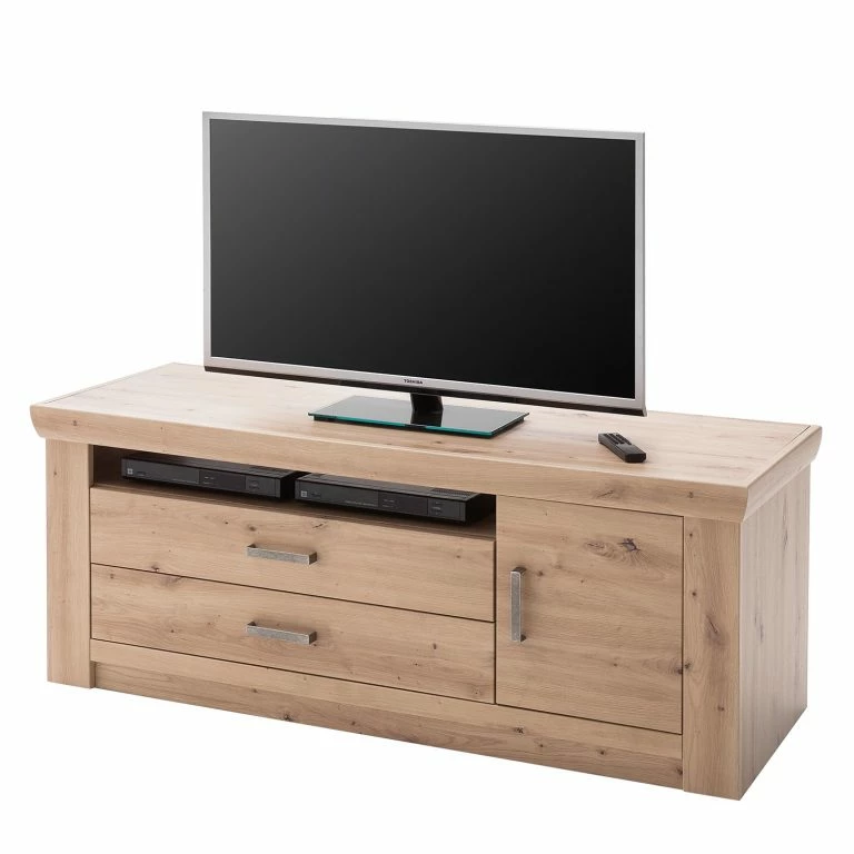 Loftscape Naturoo Meuble TV Mendes I – Imitation Planches De Chêne / Anthracite