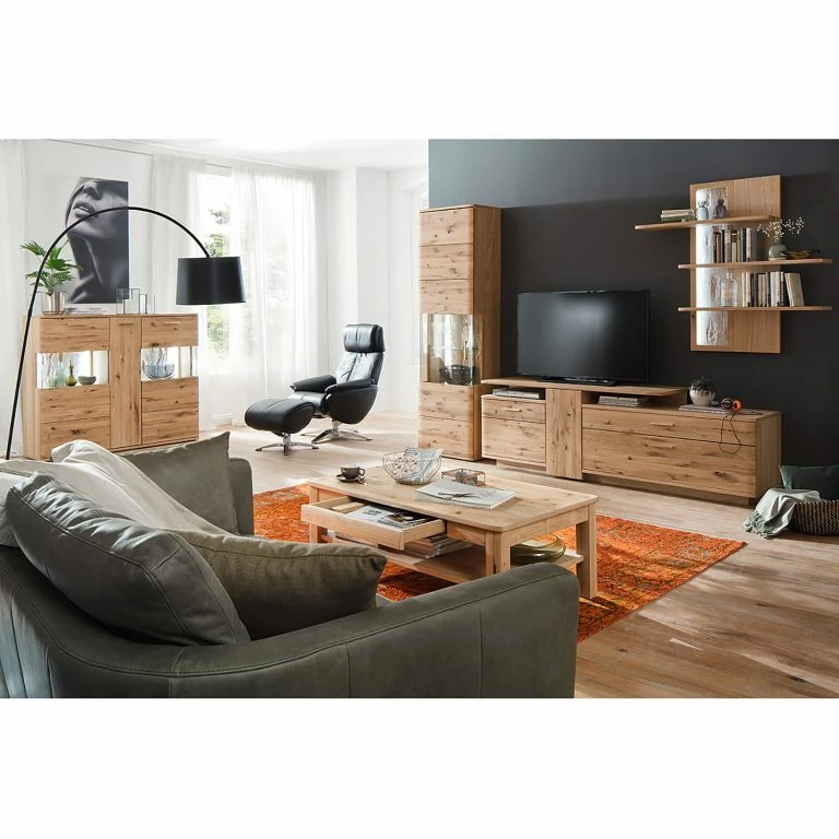 Loftscape Naturoo Meuble TV Ristiina II – Imitation Chêne Bianco