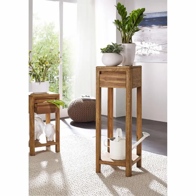 Loftscape Naturoo Sellette Gaspar – Sheesham Massif – Hauteur : 90 Cm