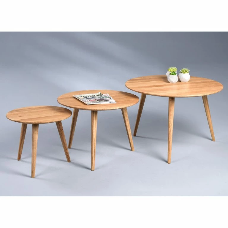 Loftscape Naturoo Table Basse Blond II – Chêne Sauvage Massif