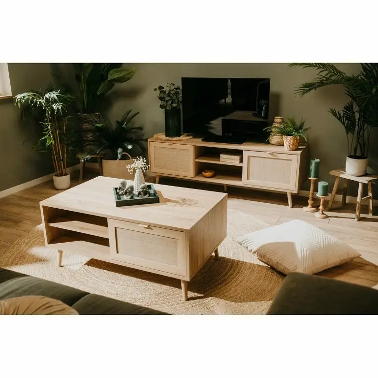 Loftscape Naturoo Table Basse Bouzy – Imitation Chêne Sonoma