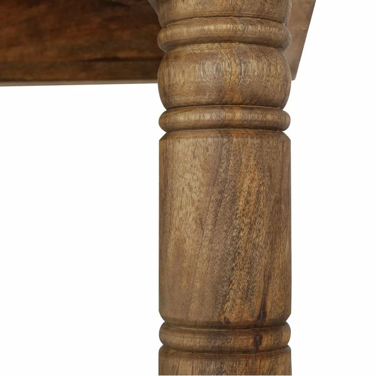 Loftscape Naturoo Table Basse Cayambe – Manguier Massif / Métal – Manguier Foncé / Laiton