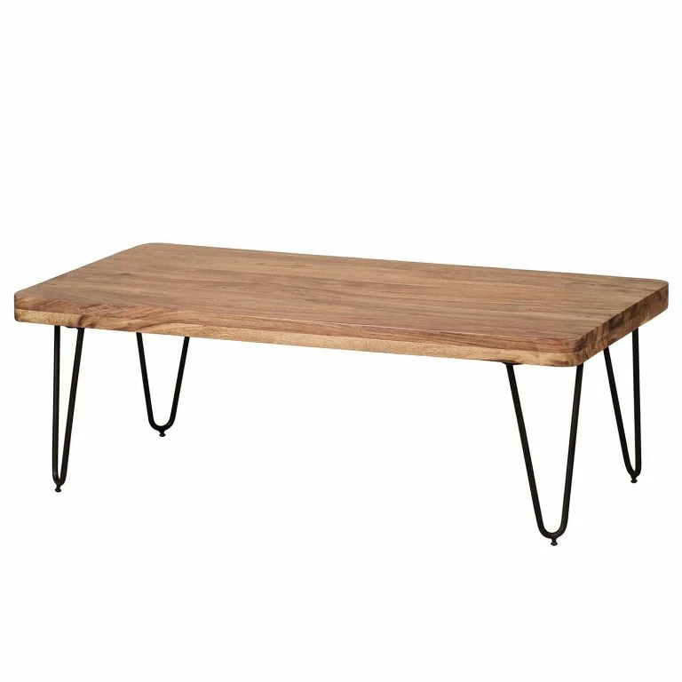 loftscape Naturoo Table basse Culpeper I – Acacia massif / Métal – Acacia / Noir