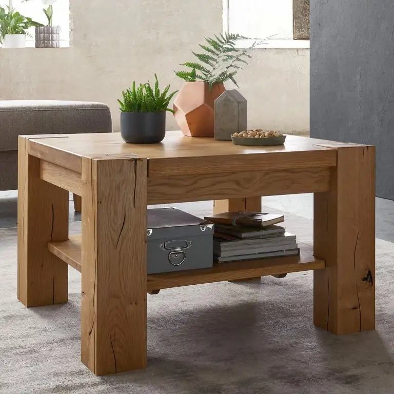 Loftscape Naturoo Table Basse Flatwoods – Chêne Sauvage Massif