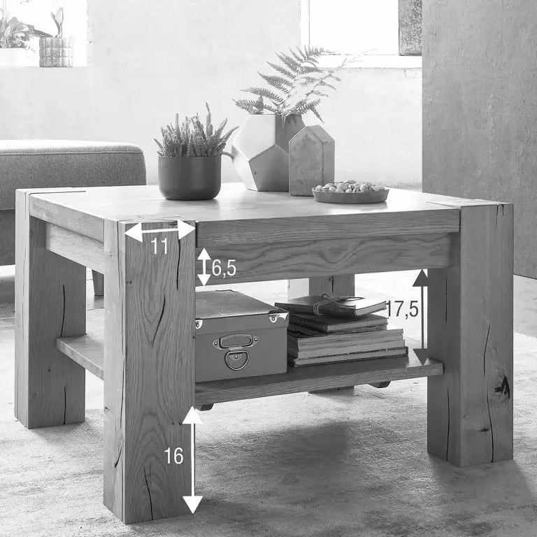 Loftscape Naturoo Table Basse Flatwoods – Chêne Sauvage Massif