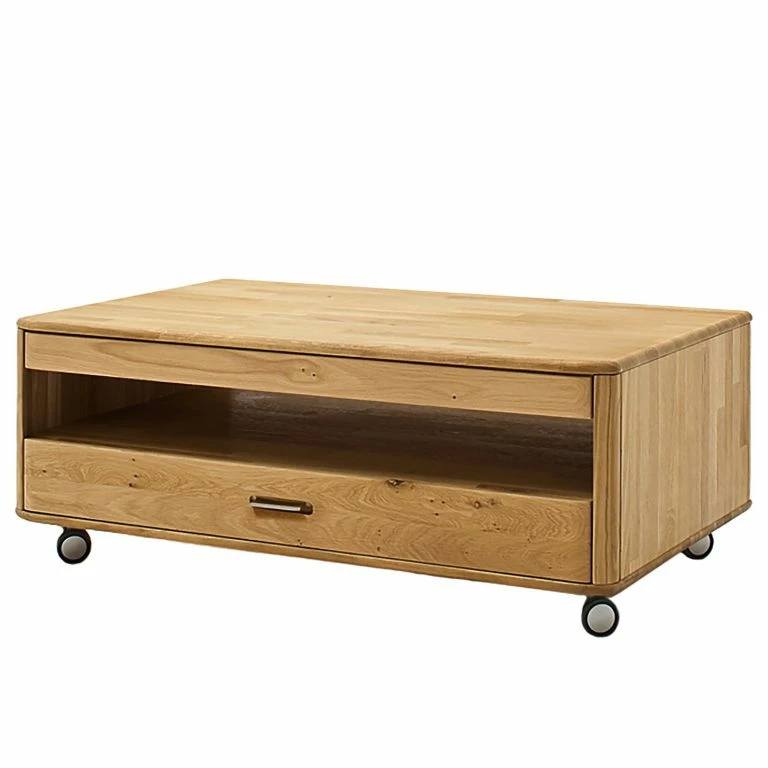 loftscape Naturoo Table basse Forge – Chêne massif – Chêne de poutre Bianco