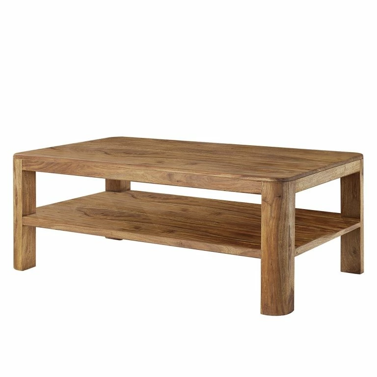 loftscape Naturoo Table basse Gaspar – Sheesham massif – Largeur : 118 cm