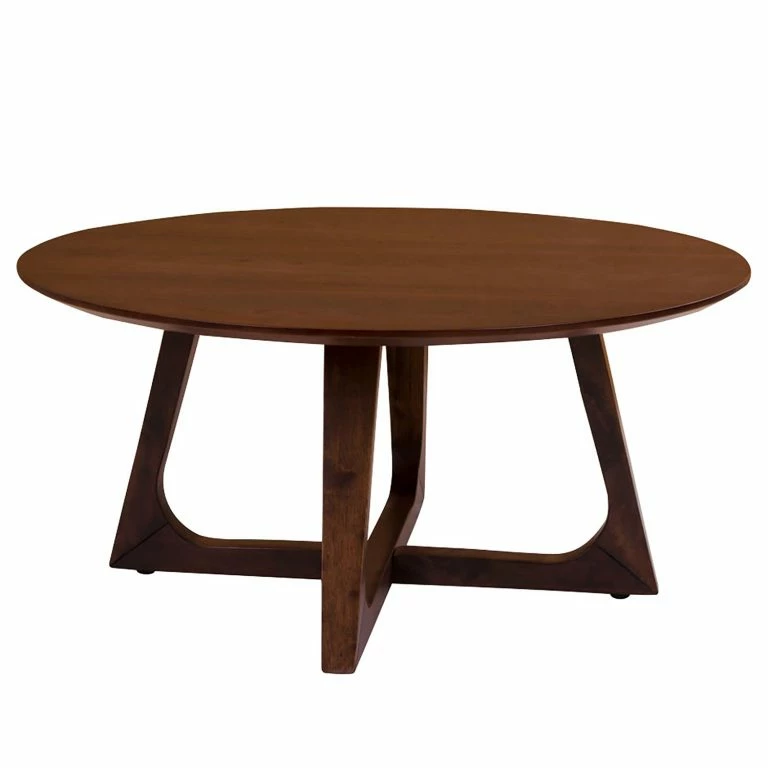 loftscape Naturoo Table basse Hawar – Placage en bois véritable – Noyer