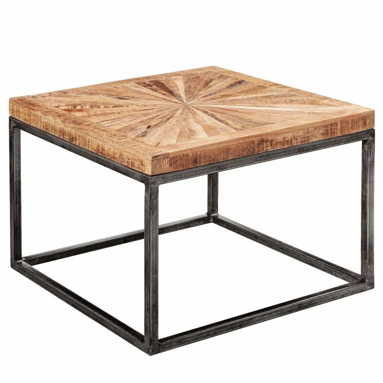 loftscape Naturoo Table basse Heusse I – Manguier massif / Métal – Manguier / Noir