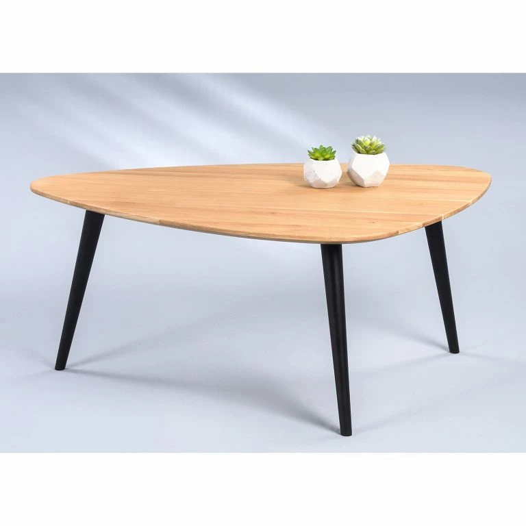Loftscape Naturoo Table Basse Le Verdier II – Chêne Sauvage / Hêtre Massif – Chêne Sauvage / Noir