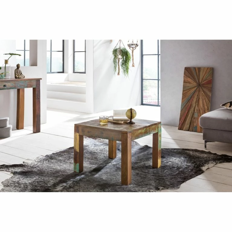 Loftscape Naturoo Table Basse Loubille – Manguier Massif – Manguier / Bleu