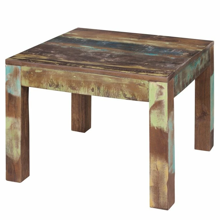 loftscape Naturoo Table basse Loubille – Manguier massif – Manguier / Bleu