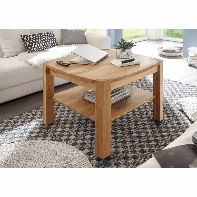 Loftscape Naturoo Table Basse Lunow – Chêne Noueux – Largeur : 83 Cm