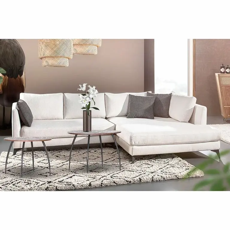 Loftscape Naturoo Tables Basses Baraco (lot De 2) – Acacia Massif / Métal – Acacia Marron / Noir