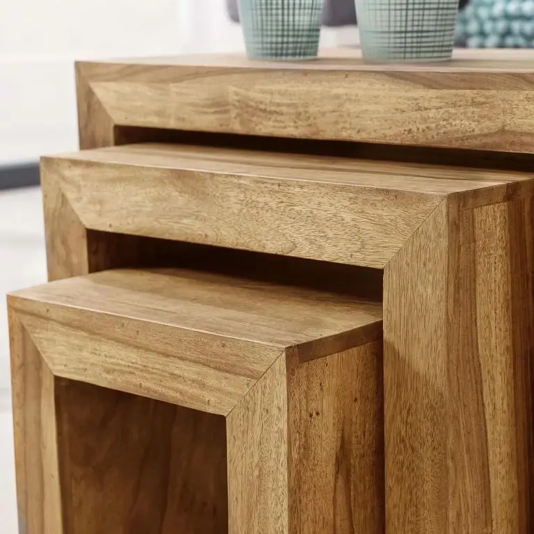 Loftscape Naturoo Tables Gigognes Verniolle I (lot De 3) – Acacia Massif