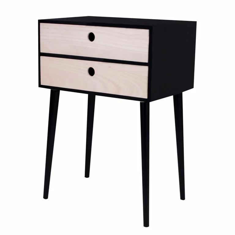 loftscape Norrwood Bout de canapé Rossville II – Noir