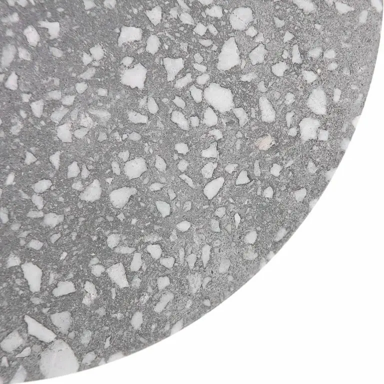 Loftscape Norrwood Bout De Canapé Terrazzo I – Terrazzo / Métal – Multicolore / Blanc