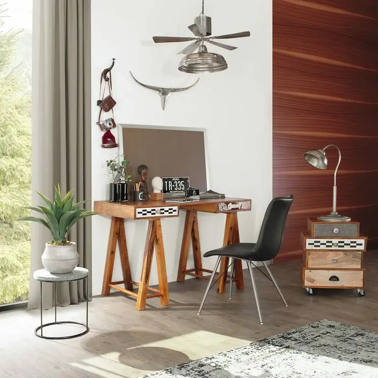 Loftscape Norrwood Bout De Canapé Terrazzo I – Terrazzo / Métal – Multicolore / Noir