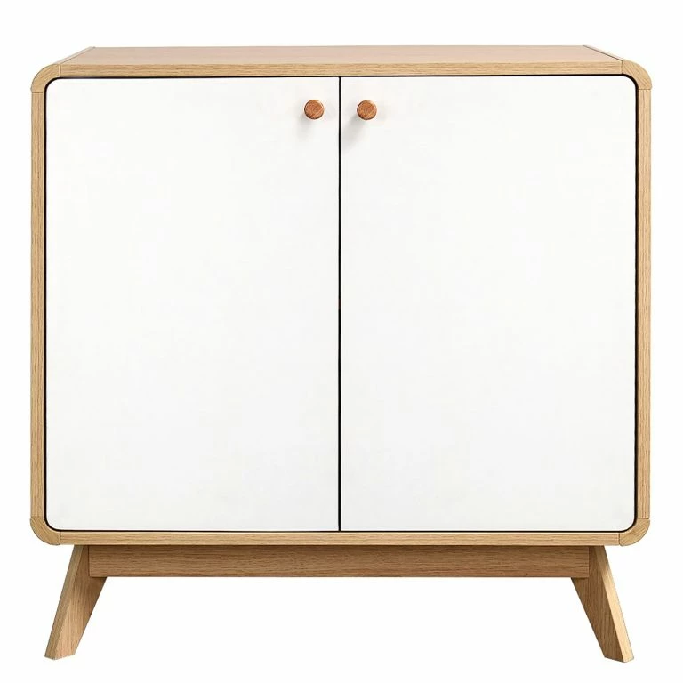 Loftscape Norrwood Buffet Chelan – Blanc / Imitation Chêne