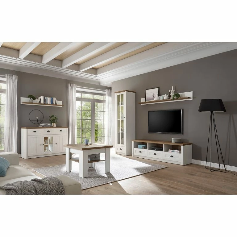 Loftscape Norrwood Buffet Proville I – Imitation Chêne Blanc / Imitation Chêne