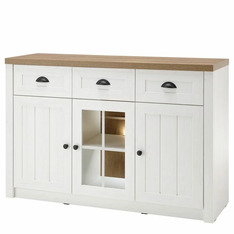 loftscape Norrwood Buffet Proville I – Imitation chêne blanc / Imitation chêne