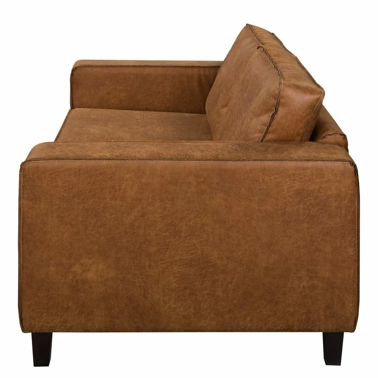 Loftscape Norrwood Canapé 2 Places MAISON – Tissage à Plat – Tissu Composite Xia: Cognac