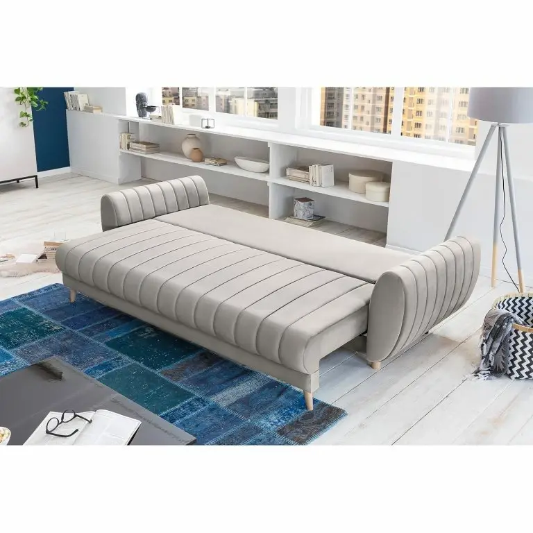 Loftscape Norrwood Canapé Convertible Cachi – Tissu – Tissu Madje: Gris Clair