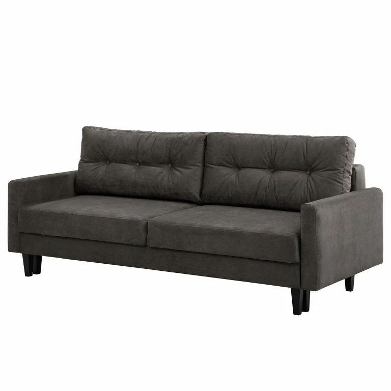 loftscape Norrwood Canapé convertible Koski I – Tissu – Tissu Lito: Gris