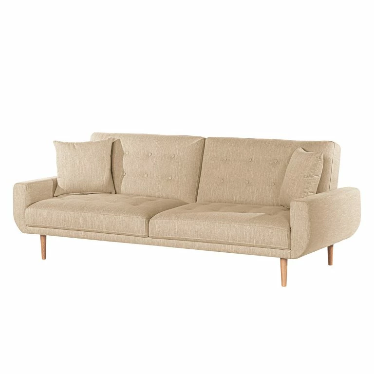 loftscape Norrwood Canapé convertible Vaise I – Velours – Tissu Meara: Beige
