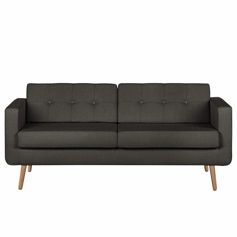 Loftscape Norrwood Canapé Croom I (3 Places) – Microfibre – Tissu Polia: Gris Foncé