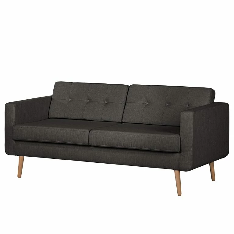 loftscape Norrwood Canapé Croom I (3 places) – Microfibre – Tissu Polia: Gris foncé