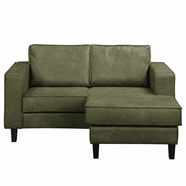 Loftscape Norrwood Canapé D’angle 1 Places MAISON – Tissage à Plat – Tissu Composite Xia: Vert Vieilli – Largeur : 150 Cm – Méridienne Courte à Droite (vue De Face)