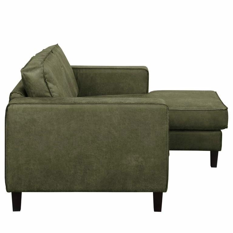 Loftscape Norrwood Canapé D’angle 1 Places MAISON – Tissage à Plat – Tissu Composite Xia: Vert Vieilli – Largeur : 150 Cm – Méridienne Courte à Droite (vue De Face)