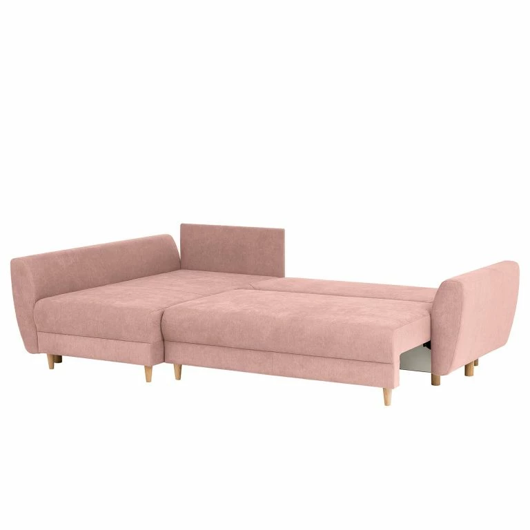 Loftscape Norrwood Canapé D’angle Cab – Microfibre – Microfibre Enza: Mauve – Méridienne Courte à Gauche (vue De Face)