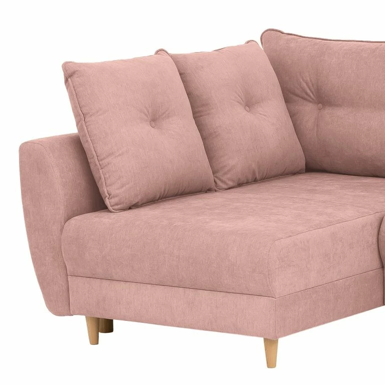 Loftscape Norrwood Canapé D’angle Cab – Microfibre – Microfibre Enza: Mauve – Méridienne Courte à Gauche (vue De Face)