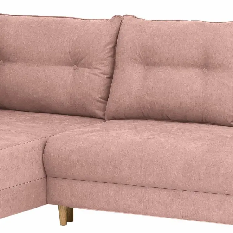 Loftscape Norrwood Canapé D’angle Cab – Microfibre – Microfibre Enza: Mauve – Méridienne Courte à Gauche (vue De Face)