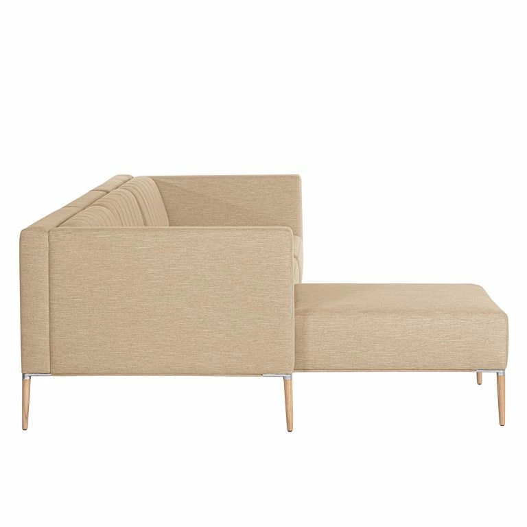 Loftscape Norrwood Canapé D’angle Luparo I – Beige – Méridienne Courte à Gauche (vue De Face)
