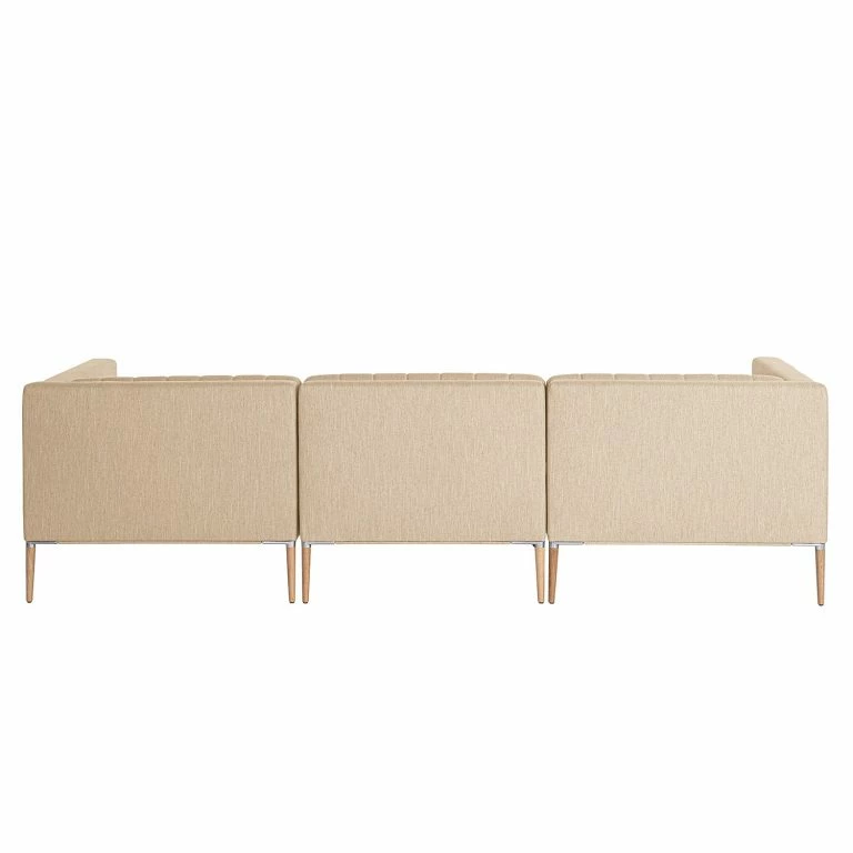 Loftscape Norrwood Canapé D’angle Luparo I – Beige – Méridienne Courte à Gauche (vue De Face)