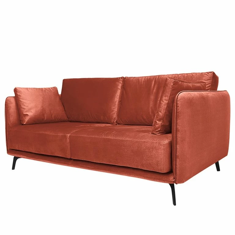 loftscape Norrwood Canapé Frederike (2 places) – Microfibre Faria: Corail