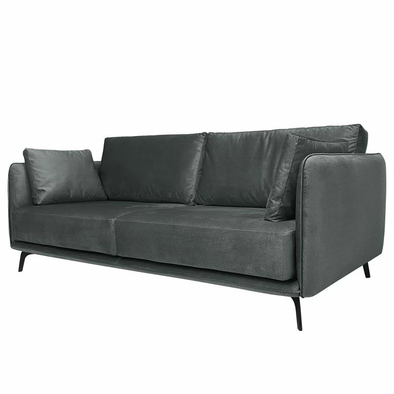 loftscape Norrwood Canapé Frederike (3 places) – Microfibre Faria: Gris foncé