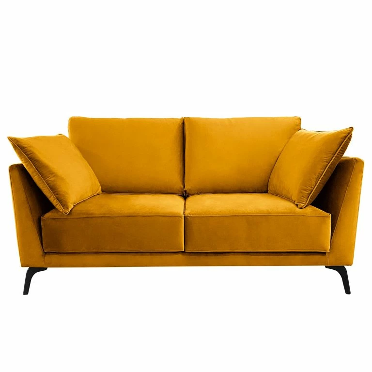 Loftscape Norrwood Canapé Gobabis (2 Places) – Velours Ravi: Jaune Moutarde