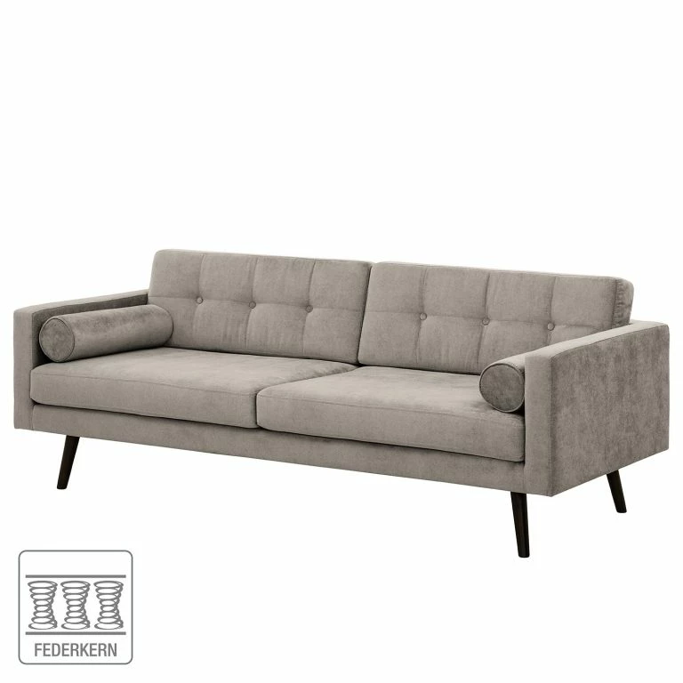 Loftscape Norrwood Canapé Kimito I (3 Places) – Tissu – Tissu Lito: Gris Clair