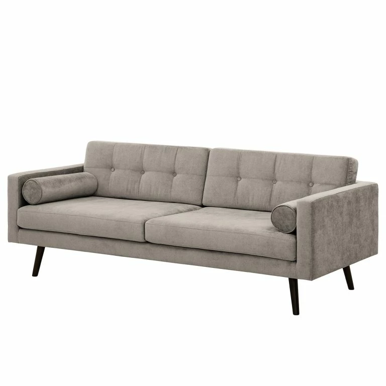 loftscape Norrwood Canapé Kimito I (3 places) – Tissu – Tissu Lito: Gris clair