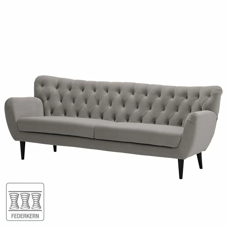 Loftscape Norrwood Canapé Lowen I (2-3 Places) – Velours – Microfibre Sela: Gris