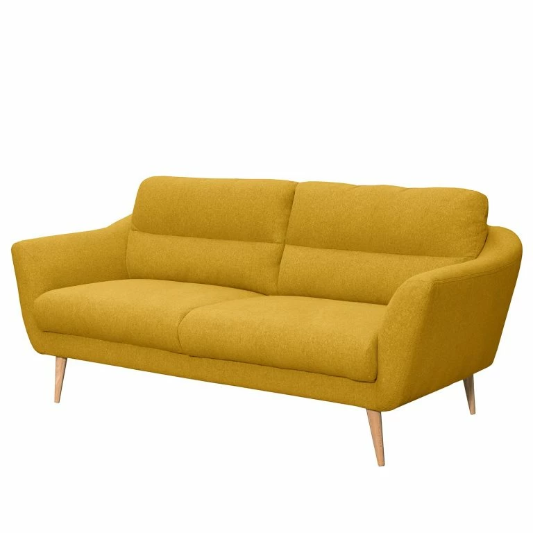 loftscape Norrwood Canapé Lucinda I (2-3 places) – Tissu – Tissu Hanabi: Jaune – Beige